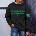 Men'S St. Patrick'S Day Printed Knit Crew Neck Sweater artswardrobe