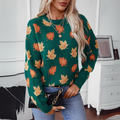 Guillermina® | Women's sweater with autumn leaves