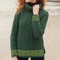 Celtic Trinity Knot Turtleneck Aran Sweater artswardrobe