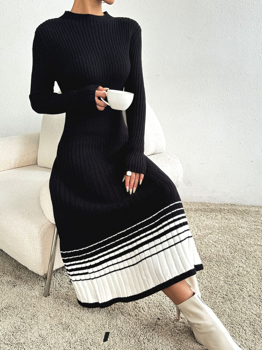A Vintage Style Sweater with Delicate Timeless Details