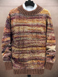 Western Style Vintage Stripe Pattern Men's Knit Sweater elevenforest