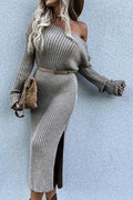 Adriana® | Feminine sweater with a slanted collar