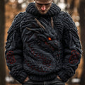 Men's Viking Dragon Style Kael Warm Sweater artswardrobe