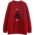 Juana® | Women's oversized knitted sweater with Christmas tree print