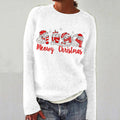 Christmas Cat Embroidery Knitted Sweater elevenforest