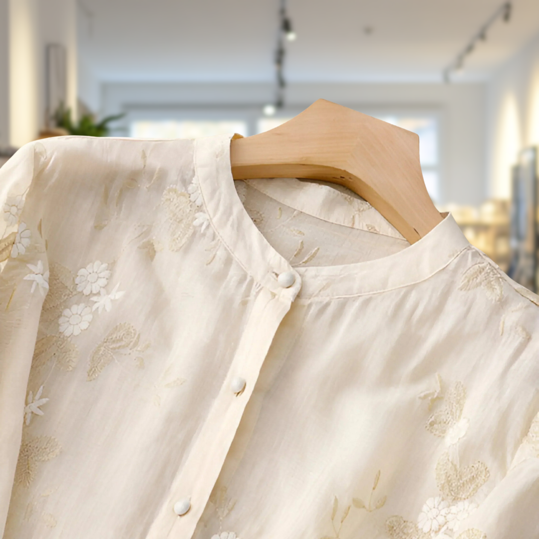 A Vintage Style Blouse with Delicate Timeless Details