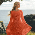Women's Celtic Knot And Tree Of Life Long Sleeve Sweater Dress artswardrobe