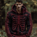 Men's Halloween Anatomy Art Hooded Sweater artswardrobe