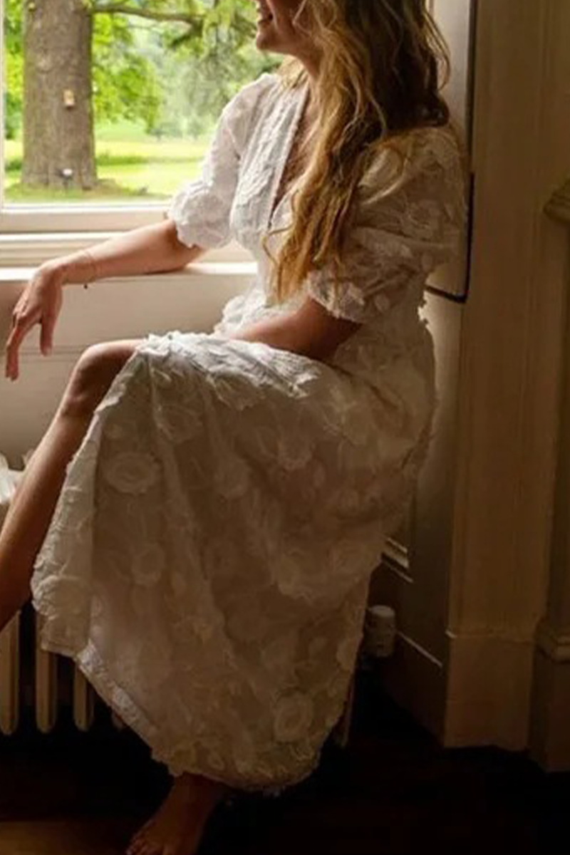A Vintage Style Dress with Delicate Timeless Details