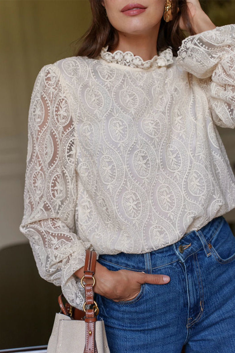 A Vintage Style Blouse with Delicate Timeless Details