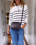 Gertrud® | Striped zip-up sweater