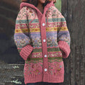 Retro Icelandic Button Down Cozy Sweater elevenforest