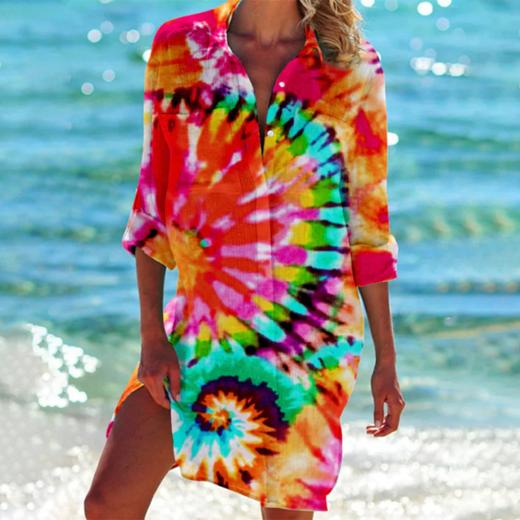 Orange tie dye