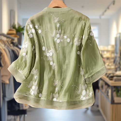 A Vintage Style Blouse with Delicate Timeless Details