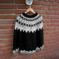 Vintage Warm Knitted Jacquard Iceland Crew Neck Sweater artswardrobe