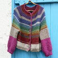 Vintage Button Down Rainbow Icelandic Cozy Warm Sweater elevenforest