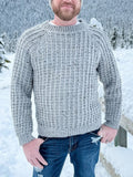 Vintage Twist Knit Men's Icelandic Sweater artswardrobe