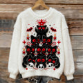 Women's Christmas Cat Tree Sweater elevenforest