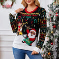 Constance® | Christmas sweater with rock and roll motifs