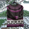 Vintage Cartoon Icelandic Knit Jacquard Warmth Crew Neck Sweater Unisex elevenforest