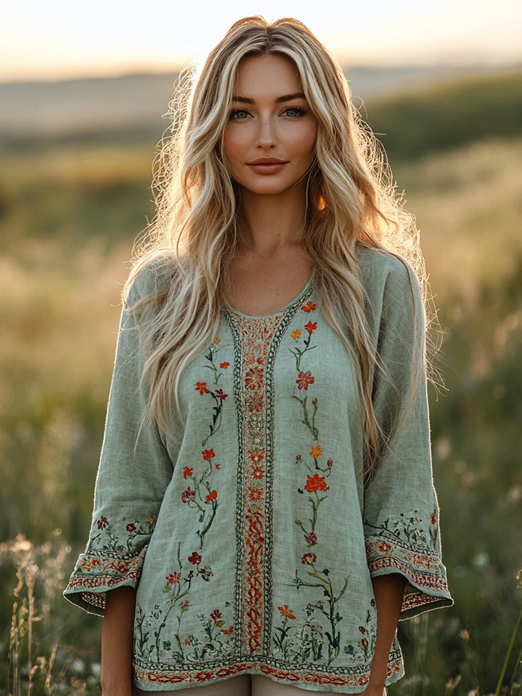 Timeless Vintage Style Blouse