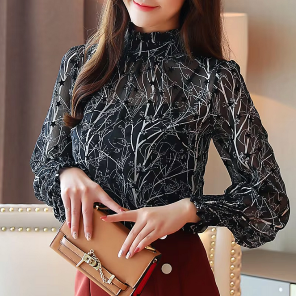 Classic Vintage Blouse with a Flattering Fit