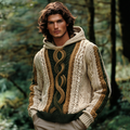 Vintage Classic Celtic Chunky Cable Cozy Sweater artswardrobe