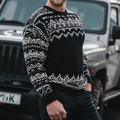 Vintage Fairman Island Warmth Knitted Jacquard Unisex Sweater artswardrobe