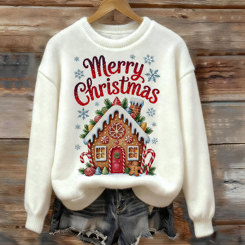 Comstylish Women's Fun Christmas Plush Sweater