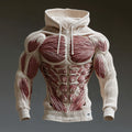 Line Art Men's Knitted Warm Hooded Sweater artswardrobe