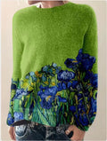 Margaretha® | Women's floral print wool sweater
