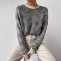 Karen® | Monochrome waves knit sweater