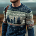 Christmas Tree Design Men's Icelandic Sweater artswardrobe