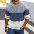 Men's Vintage Gradient Knitted Crew Neck Sweater artswardrobe