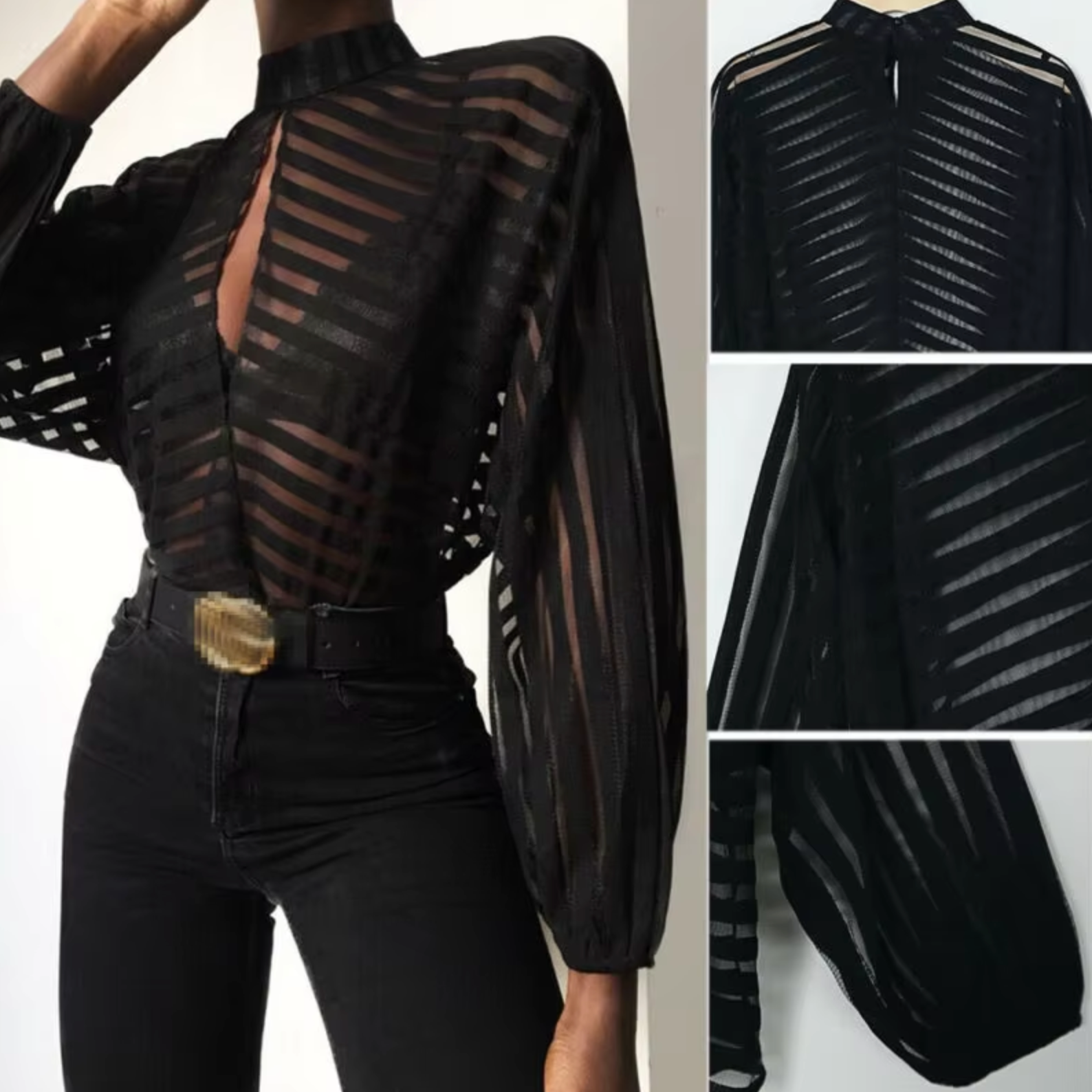 Classic Vintage Blouse with a Flattering Fit