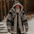 Men's Viking Celtic Zipper Cozy Hooded Sweater artswardrobe
