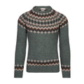 Vintage Lambswool Knit Jacquard Crew Neck Sweater（Unisex） elevenforest