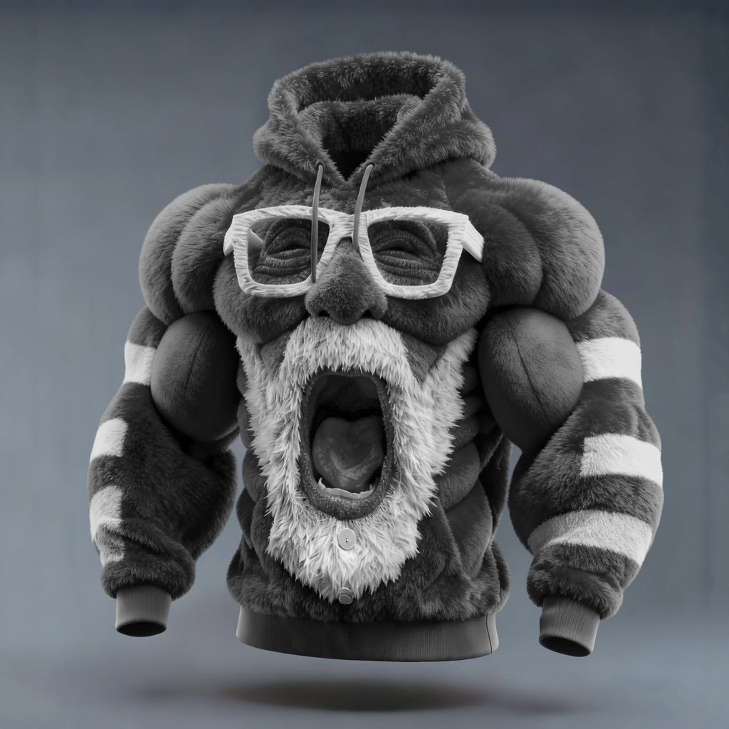 Ugly Christmas Sweater Funny Santa Claus Hooded Hoodie artswardrobe
