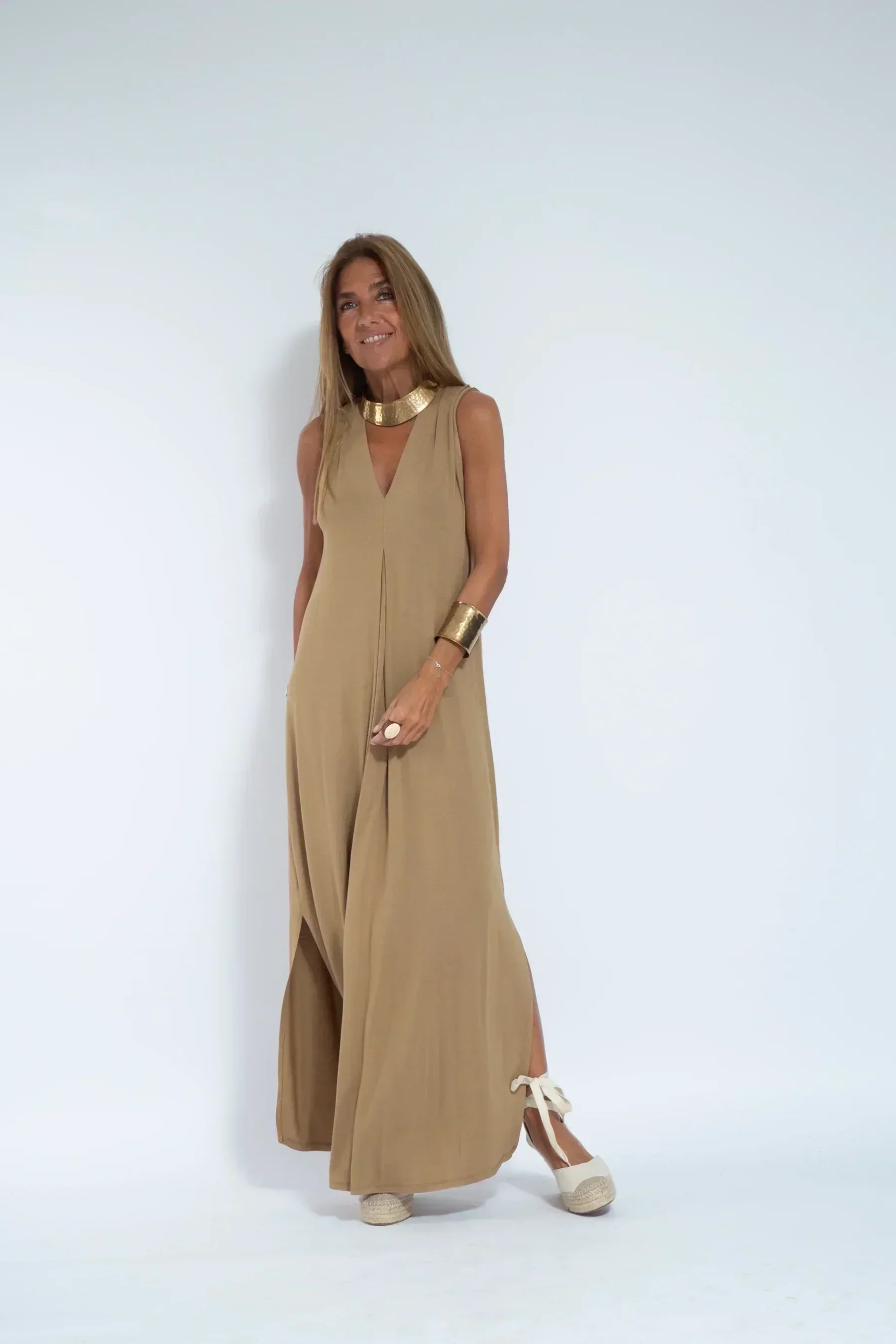 Beige Dress