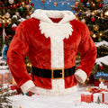 Comstylish Men's Fun Santa Claus Cosplay Hooded Ugly Sweater