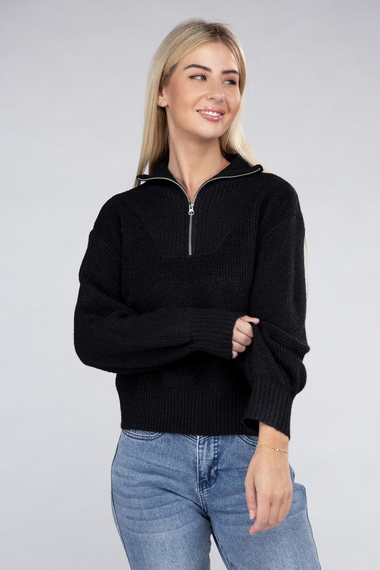 Olga® | Easy to wear half zip sweater