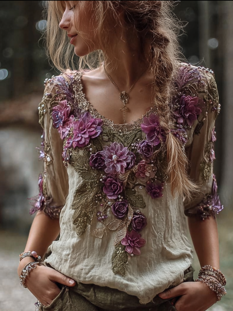 Beige purple