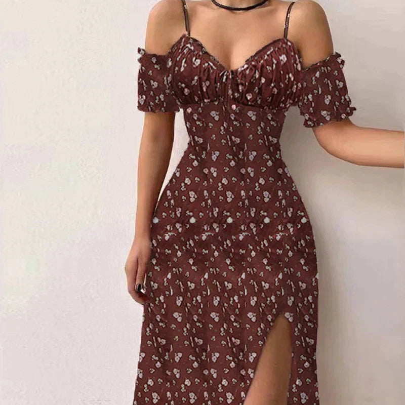 Wine Red With Flowers