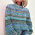 Iceland Sweater Christmas Jacquard Breast Cancer Contrast Turtleneck Sweater artswardrobe