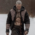 Men's Viking Celtic Pattern Art Cozy Knit Zipper Hooded Sweater artswardrobe