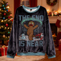 Comstylish The End Is Near Gingerbread's Final Cry Christmas Ugly Sweater