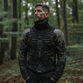 Men's Vintage Skull Art Knit Turtleneck Sweater elevenforest