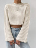 Joana® | Short women's sweater with bell sleeves