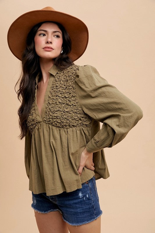 Gracefully Styled Blouse for Any Occasion