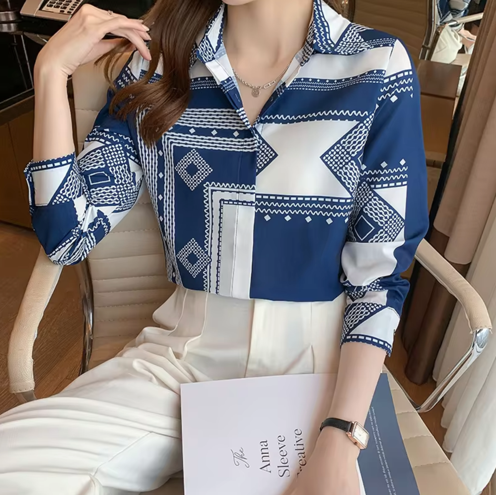 A Vintage Style Blouse with Delicate Timeless Details